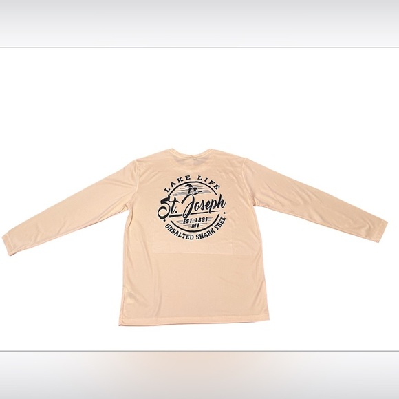 St. Joseph Michigan Lake Life Shark Free Lightweight Top Size S - Picture 4 of 6